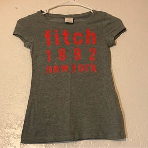Size S Girls Abercrombie Kids Solid Gray Tee